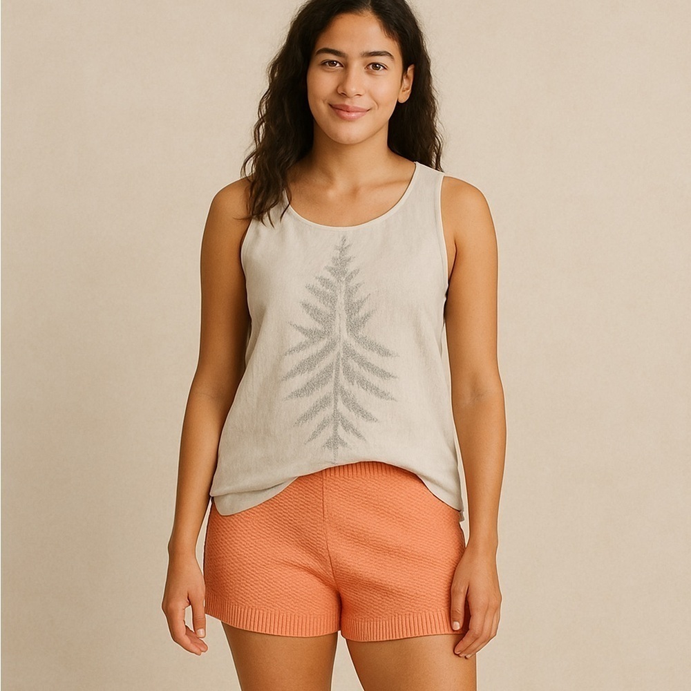 Sincerely Jules Orange Crochet Chenille Knit Hot Pants Women M Lounge Hippie